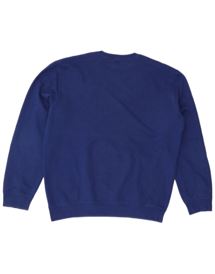 Champion Sweat-Shirt Graphique Homme XL Bleu Coton