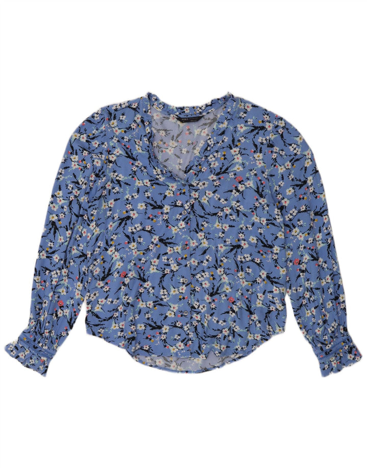 Marks & Spencer Chemisier surdimensionné pour femme UK 8 Petit Bleu Floral