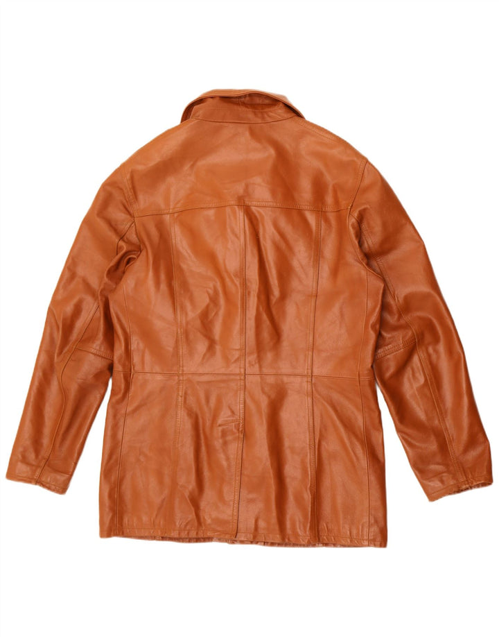 veste en cuir homme vintage UK 36 Petit Marron