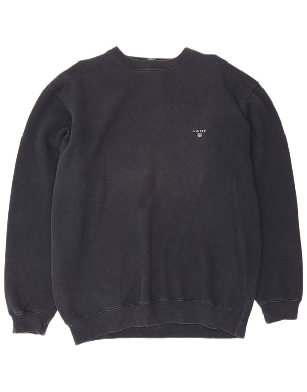 Gant Sweatshirt Jumper XL Bleu Marine Coton Homme