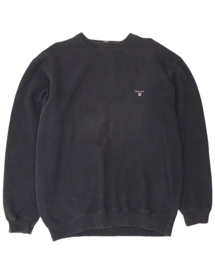 Gant Sweatshirt Jumper XL Bleu Marine Coton Homme