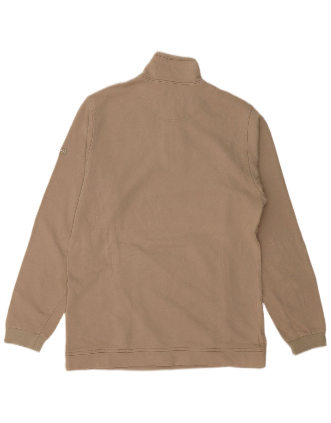 Champion Sweat-shirt à col zippé pour homme Grand coton beige