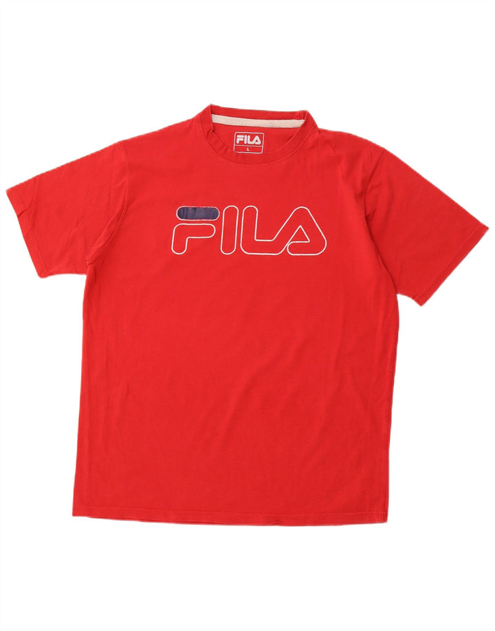 FILA T-Shirt Graphique Homme Grand Rouge