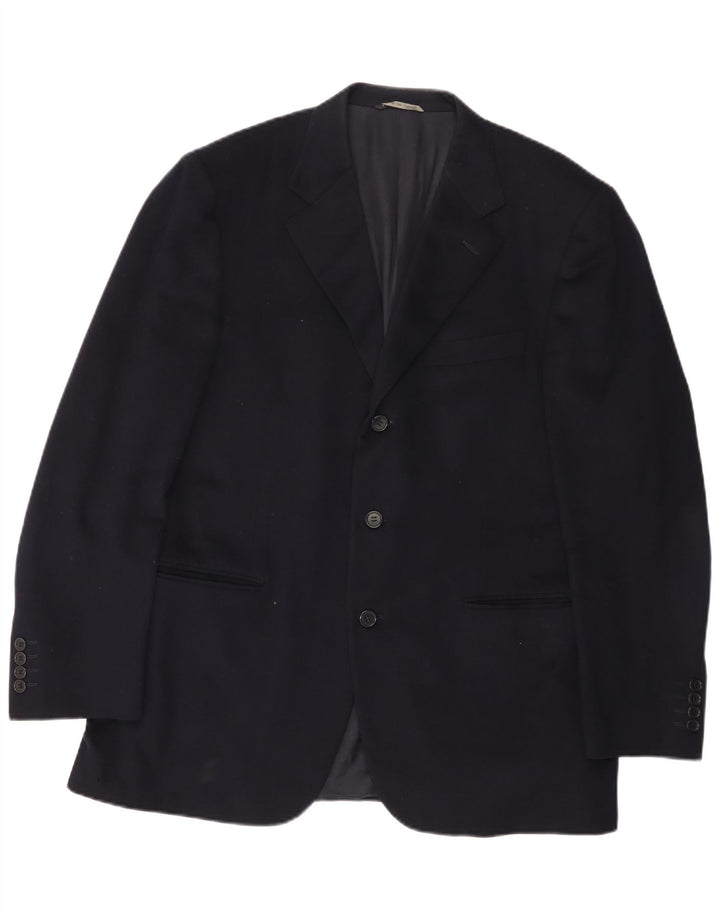 Canali Veste Blazer 3 Boutons Homme IT 52 XL Bleu Marine Laine