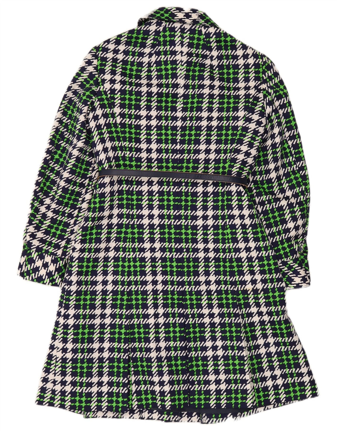 Delmod Pardessus Femme IT 40 Petit Carreau Vert Polyester