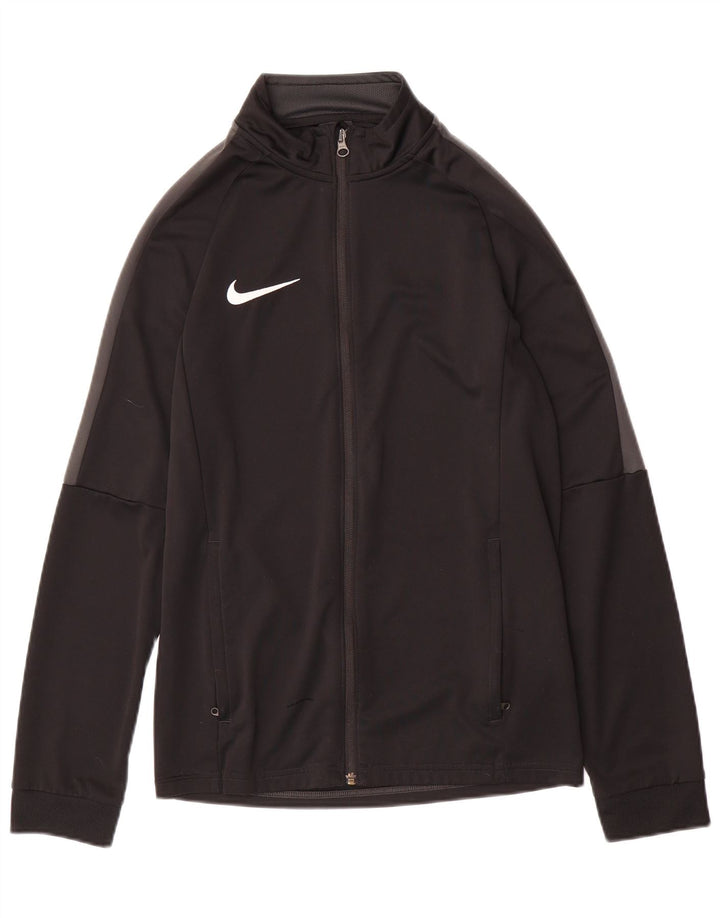 Nike Hommes Dri Fit Survêtement Top Veste Petit Noir Polyester