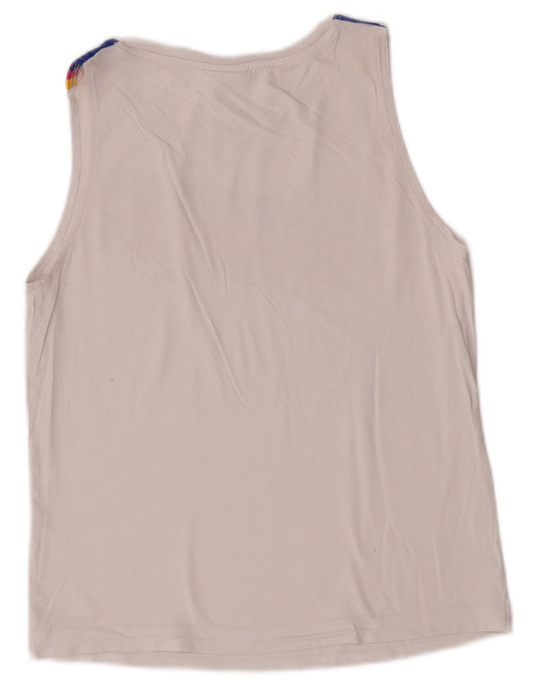 Champion Débardeur graphique pour femme UK 10 Small Blanc