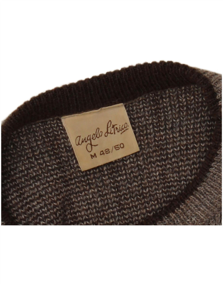 ANGELO LITRICO Pull Col Bateau Homme IT 48/50 Gris Moyen