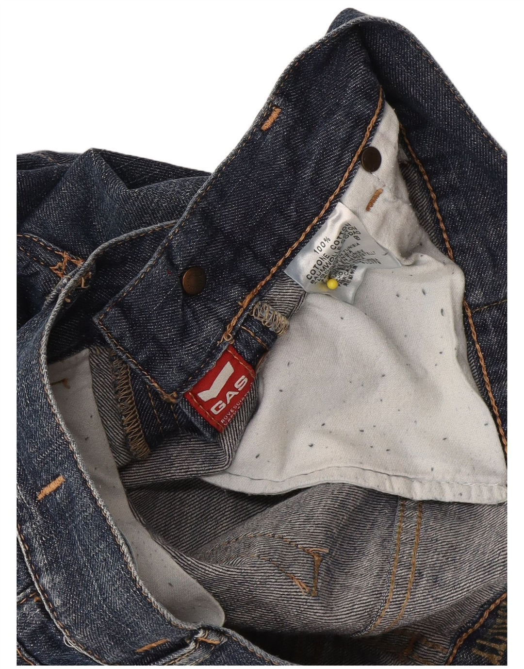 Gas Short en Jean Homme W30 Bleu Marine Moyen Coton