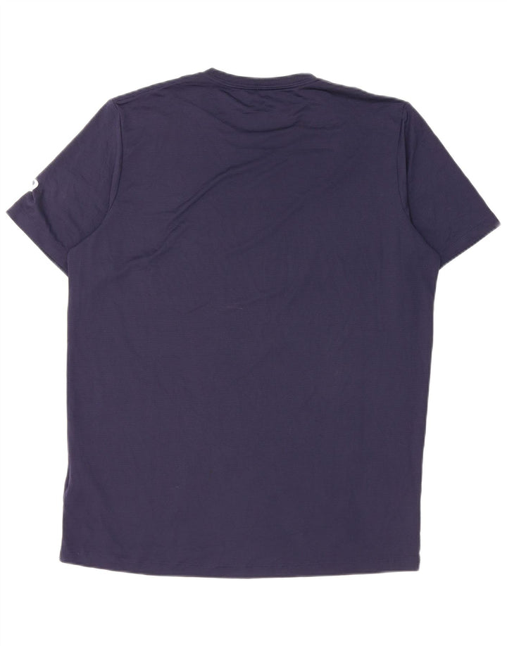 Asics T-shirt graphique pour hommes, grand, bleu marine, polyester
