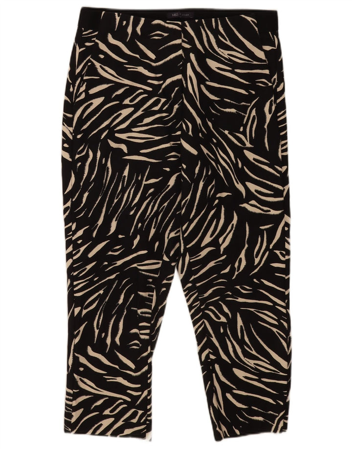 Marks & Spencer Pantalon Capri Femme UK 12 Medium W30 L21 Noir