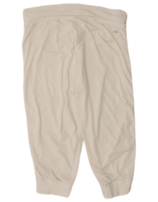 Nike Pantalon de survêtement Capri pour femme UK 14 Blanc moyen