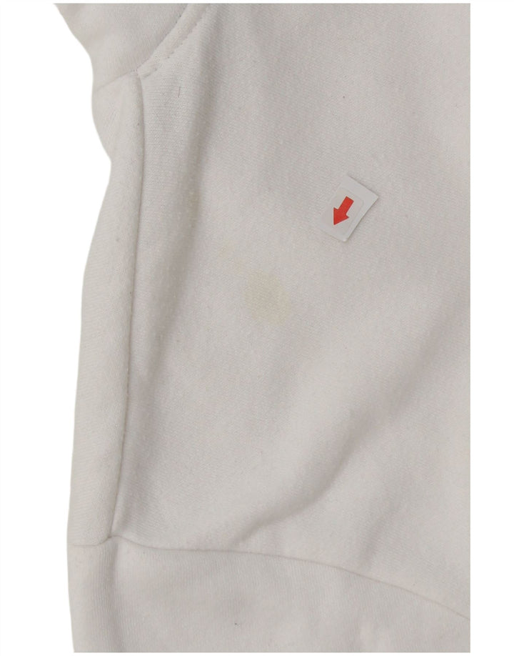 Sergio Tacchini Pull à capuche graphique pour homme en coton blanc moyen