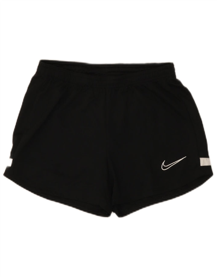 Nike Short de sport pour femme UK 8 Small Noir Colorblock Polyester