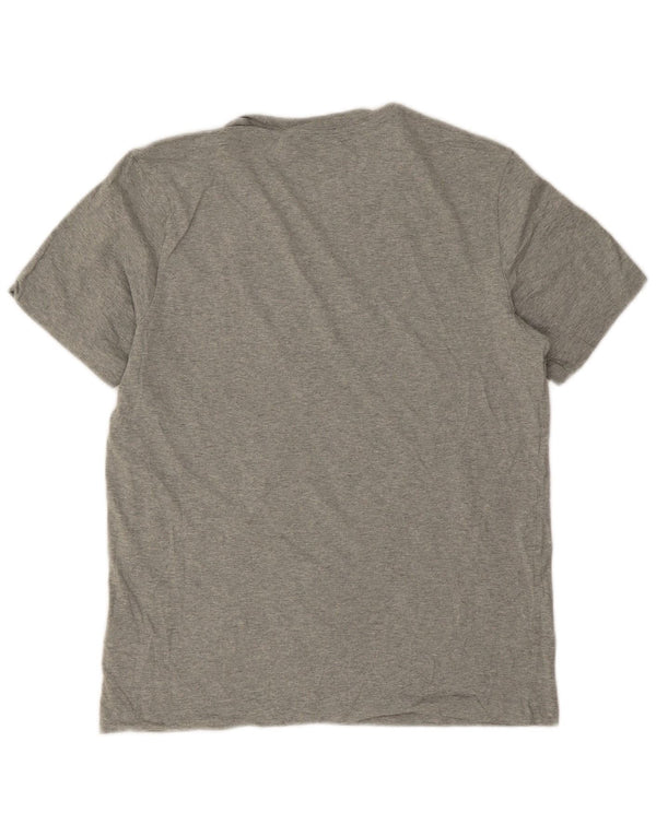 Nike T-Shirt Homme Gris Moyen Moucheté Coton
