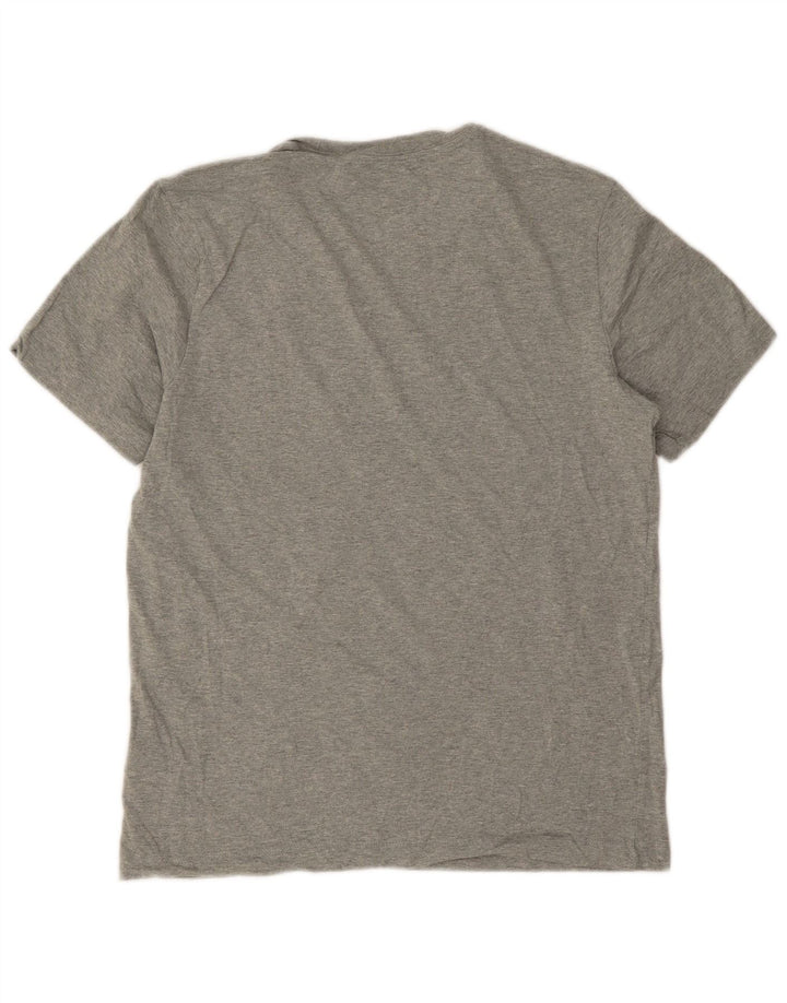 Nike T-Shirt Homme Gris Moyen Moucheté Coton