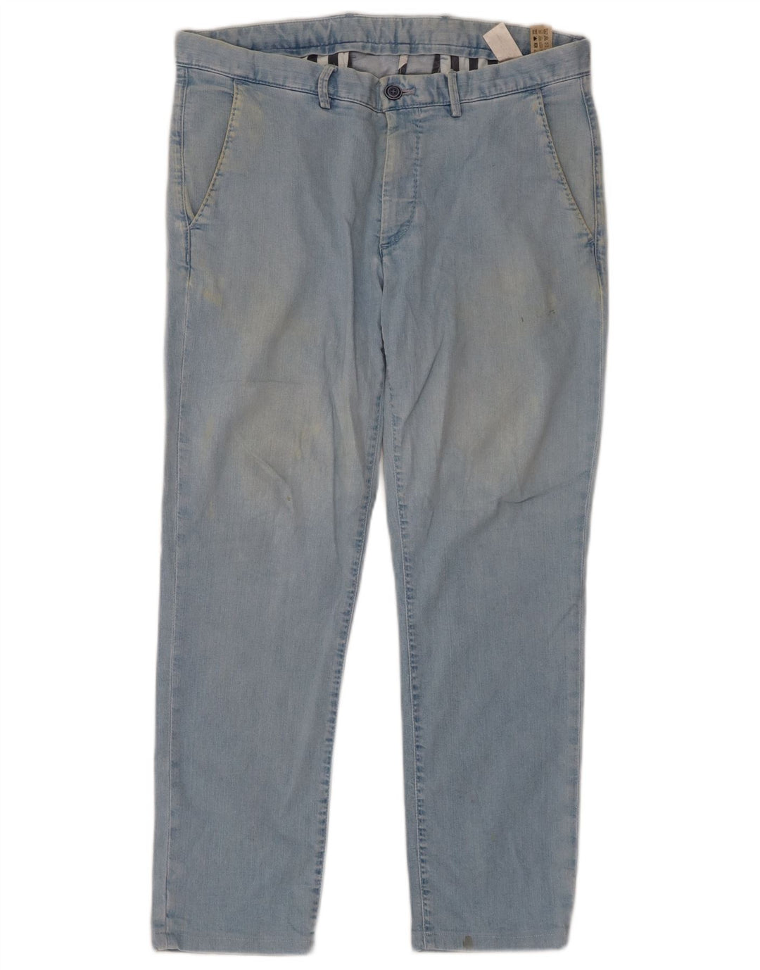 Massimo Dutti Jean slim pour homme EU 40 Medium W31 L26 Bleu Coton