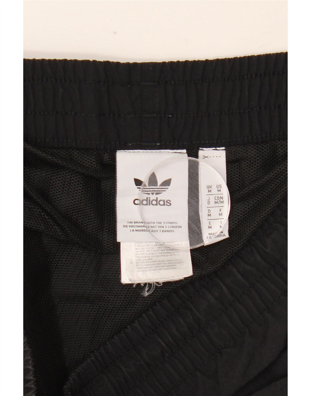 ADIDAS Short de Sport Homme Nylon Noir Moyen
