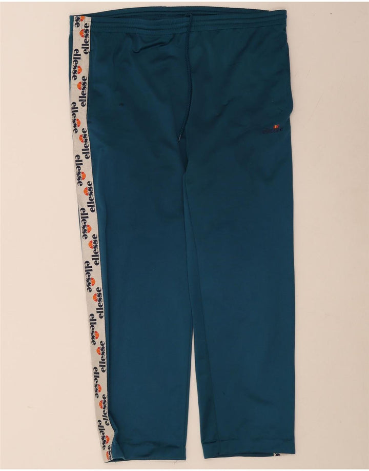 Ellesse Pantalon de survêtement graphique pour homme XL Bleu Colorblock Polyester