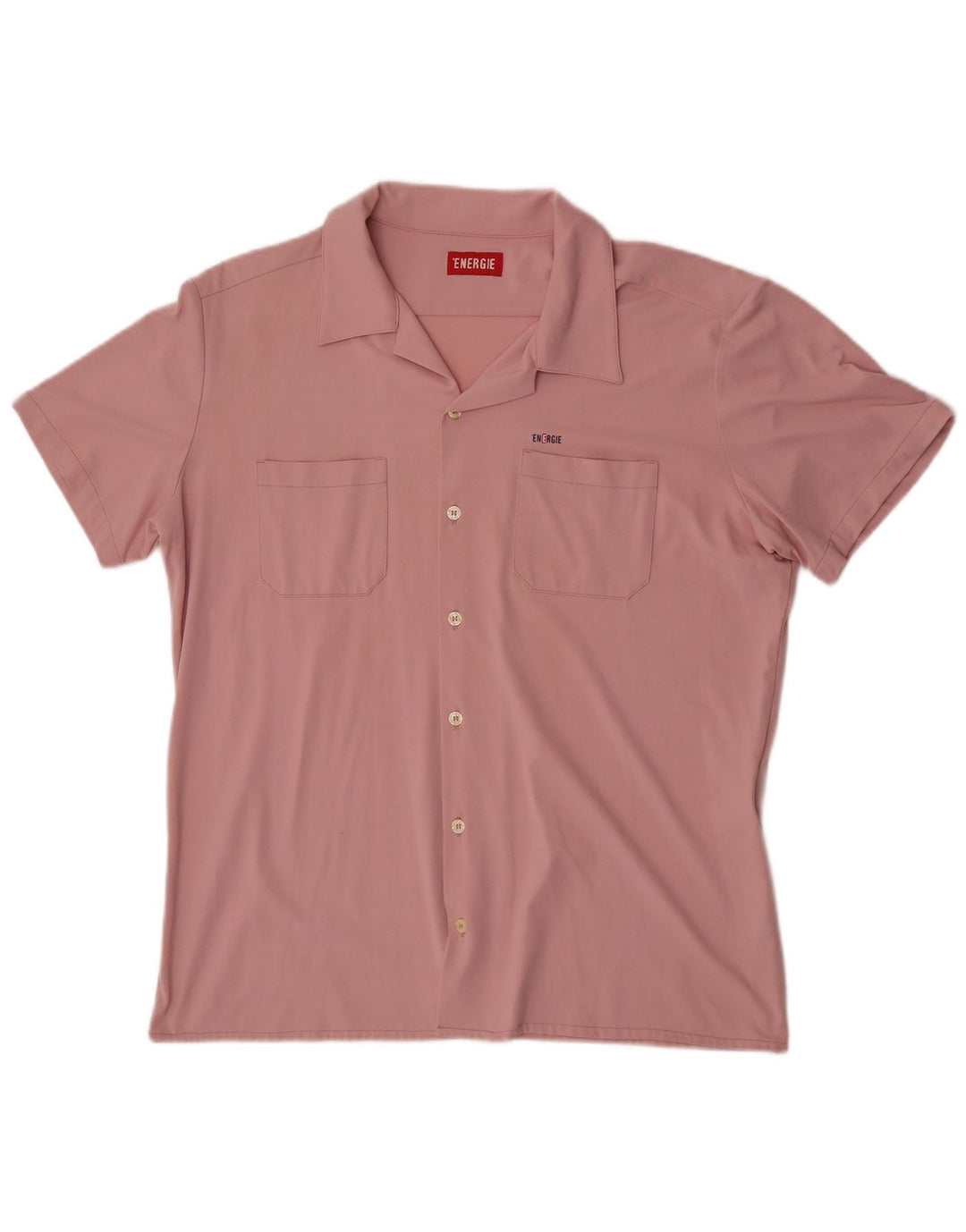 Chemise à manches courtes homme Energie XL rose Tactel