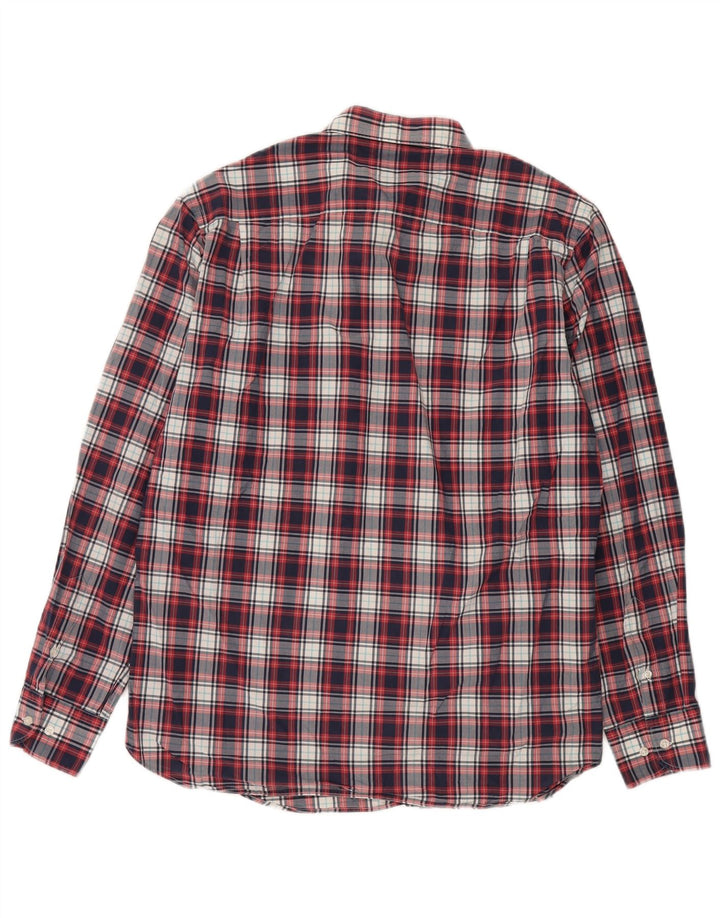 Massimo Dutti Chemise Homme XL Carreaux Rouges