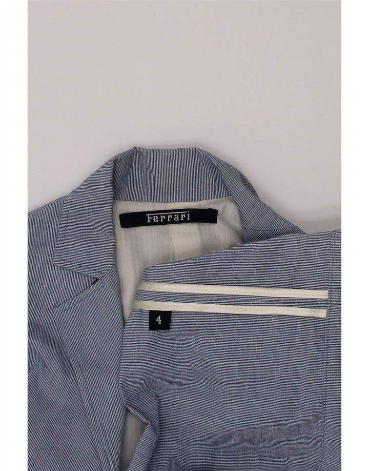 Ferrari Veste blazer à 2 boutons pour garçon 3-4 ans Bleu à fines rayures