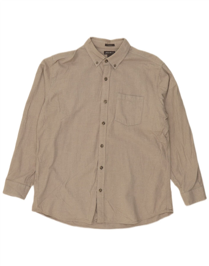 EDDIE BAUER Chemise coupe décontractée pour homme en coton beige