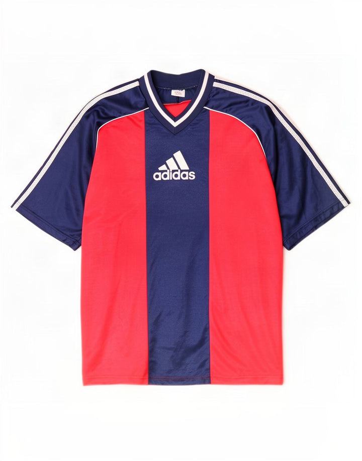 Adidas T-shirt graphique pour hommes XL Rouge Colorblock Polyester