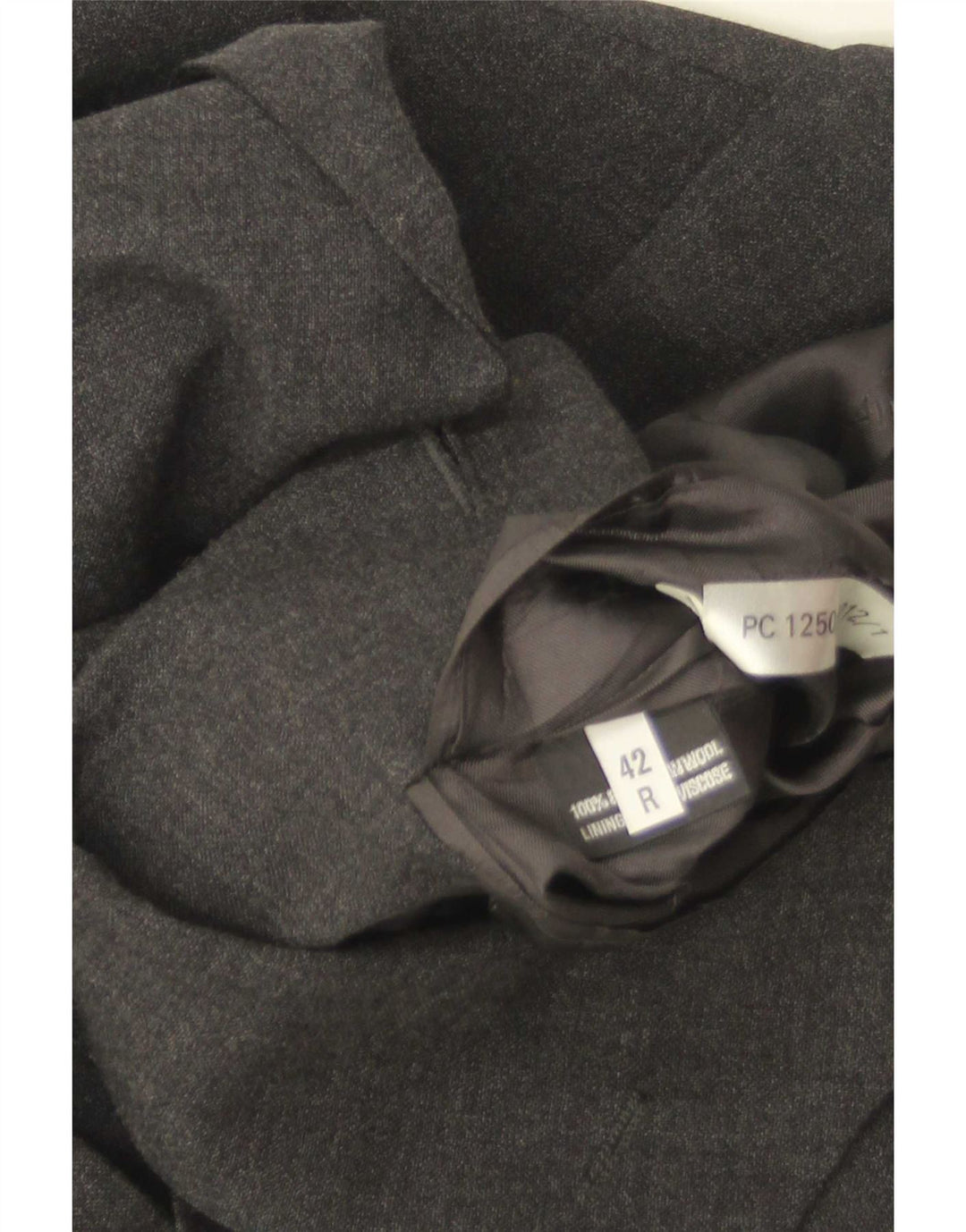 Pierre Cardin Veste Blazer 3 Boutons Homme UK 42 XL Laine Grise