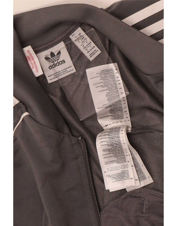 Veste de survêtement Adidas Garçon 15-16 ans Gris Polyester