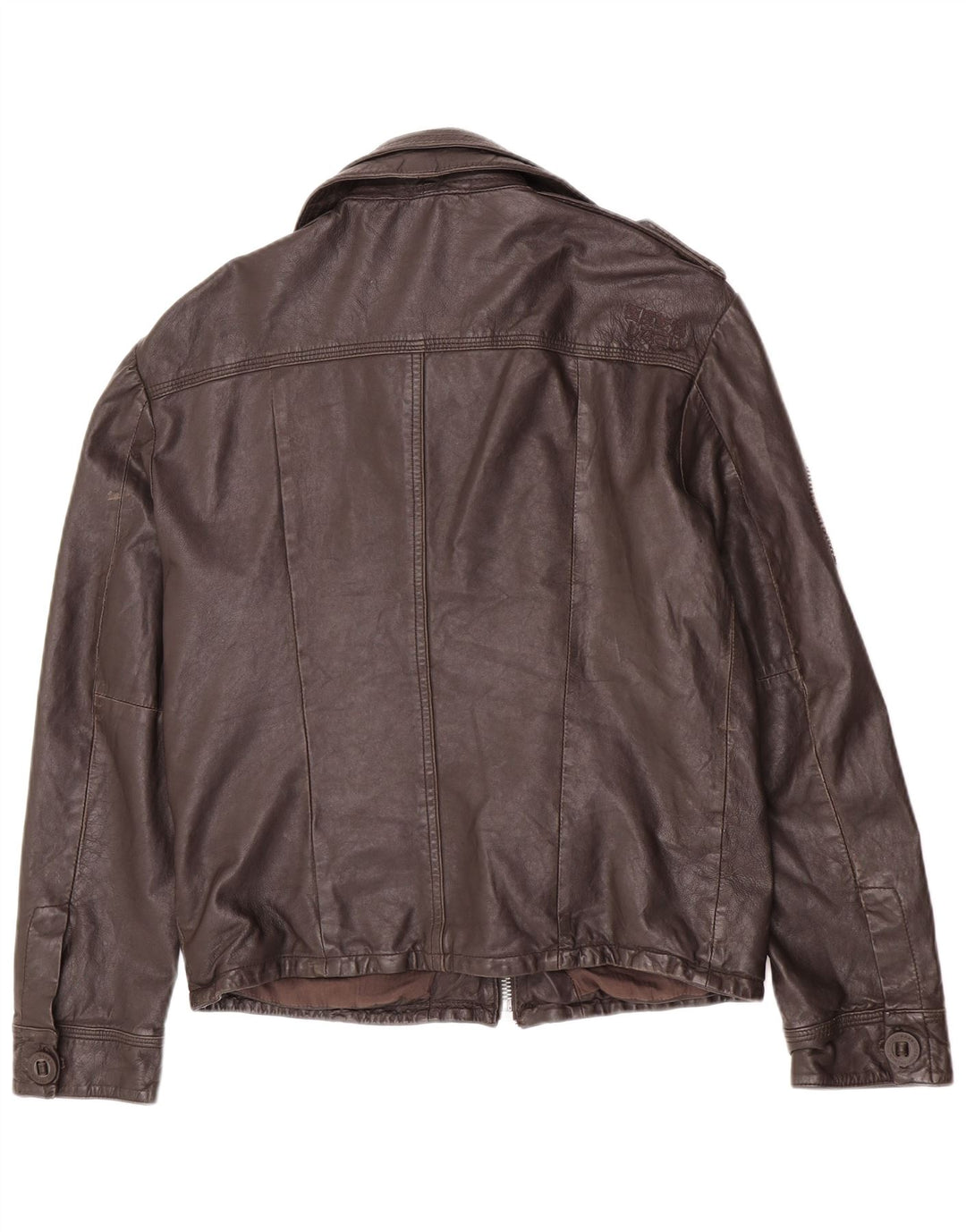 Superdry Veste en cuir militaire pour homme UK 42 XL Marron