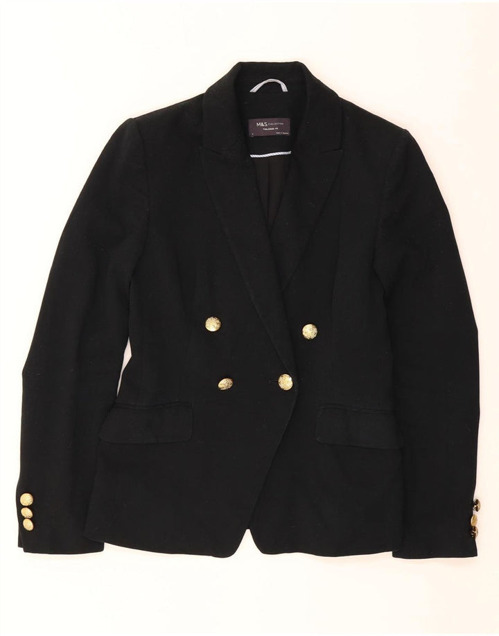 Marks & Spencer Veste blazer coupe ajustée pour femme UK 6 XS Noir
