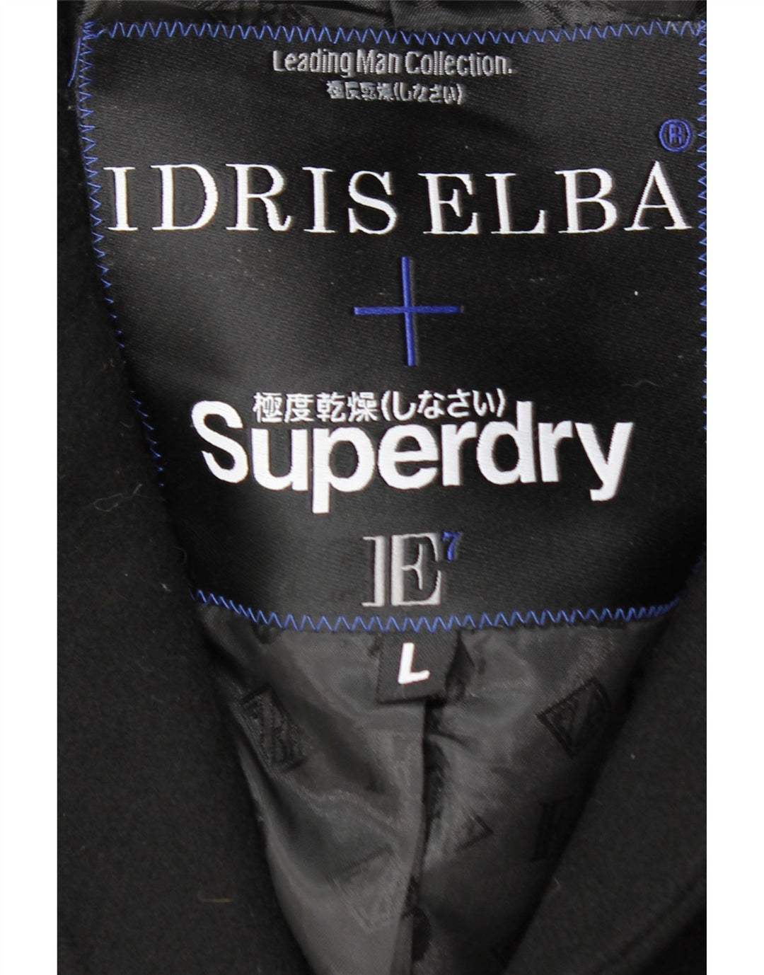 SUPERDRY Manteau Homme UK 40 Large Laine Noire
