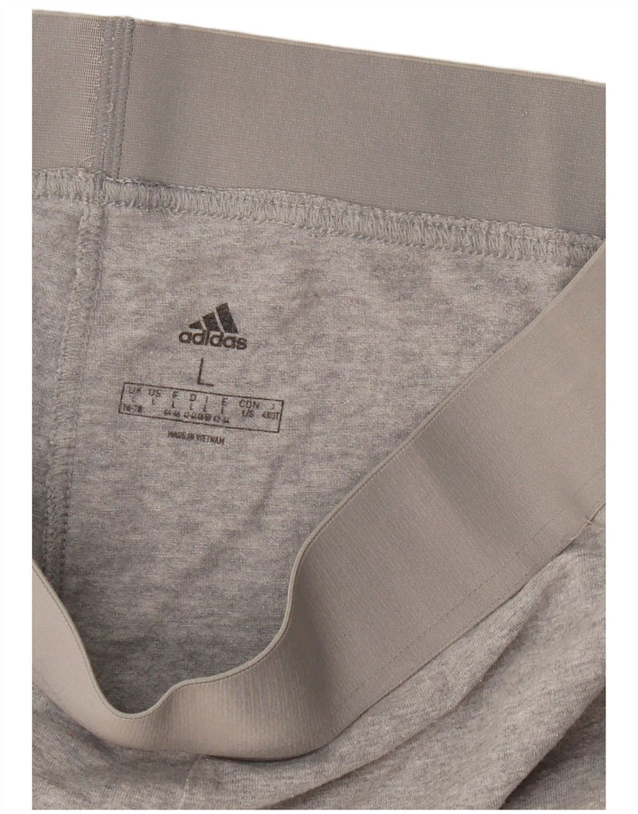 Adidas Leggings Femme UK 16/18 Grand Gris