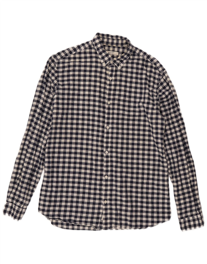 Jack & Jones Chemise Homme Bleu Marine Moyen Vichy Coton