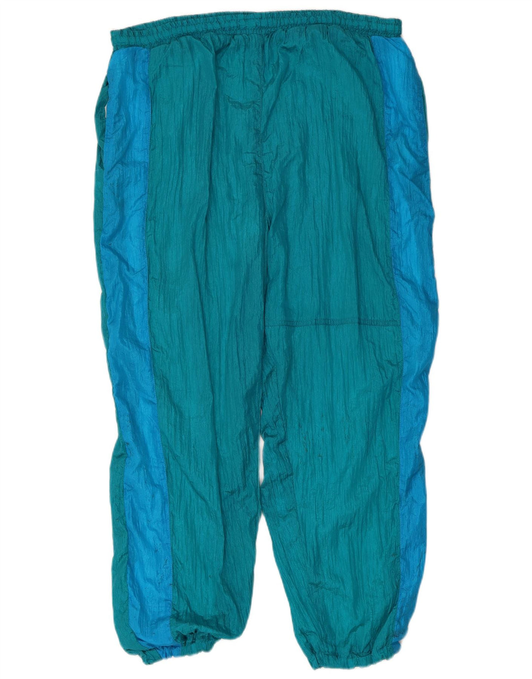 vintage Mens Full Survêtement XL Bleu Colorblock Nylon