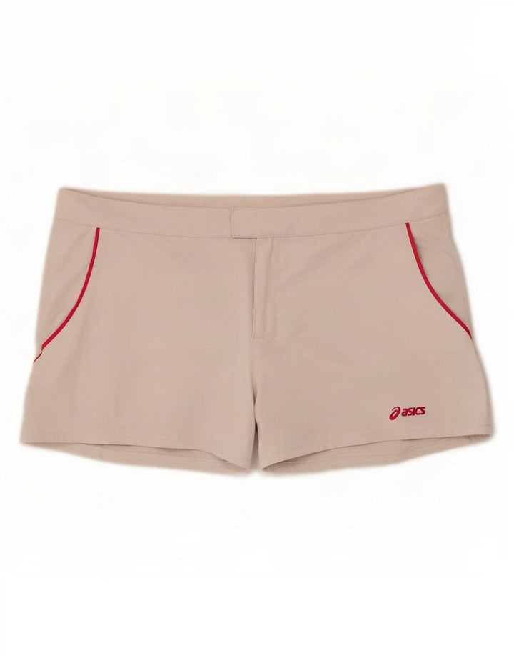 Asics Short de sport régulier pour femme UK 18 XL Blanc Polyester