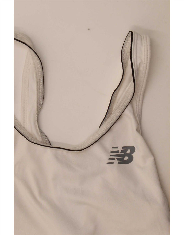 New Balance Débardeur pour femme UK 8 Small Blanc