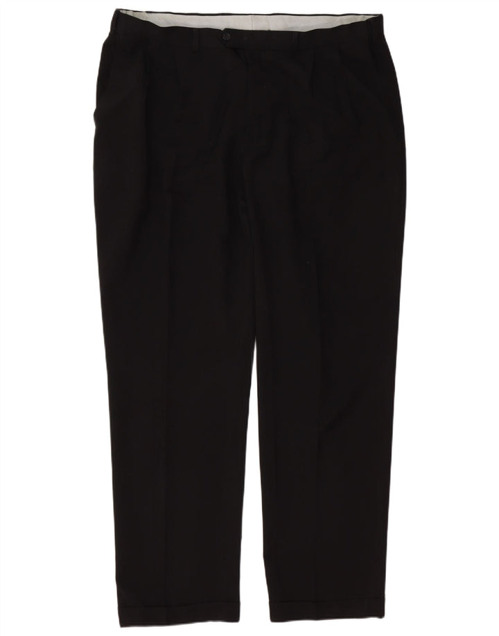 Marks & Spencer Pantalon de costume pour homme W40 L33 Noir Polyester