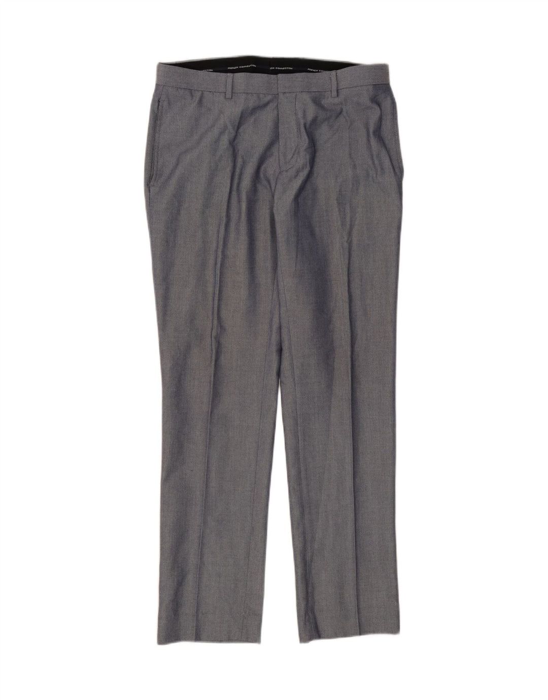 FRENCH CONNECTION Mens Slim Chino Trousers W34 L32 Grey Viscose Vintage French Connection and Second-Hand French Connection from Messina Hembry 