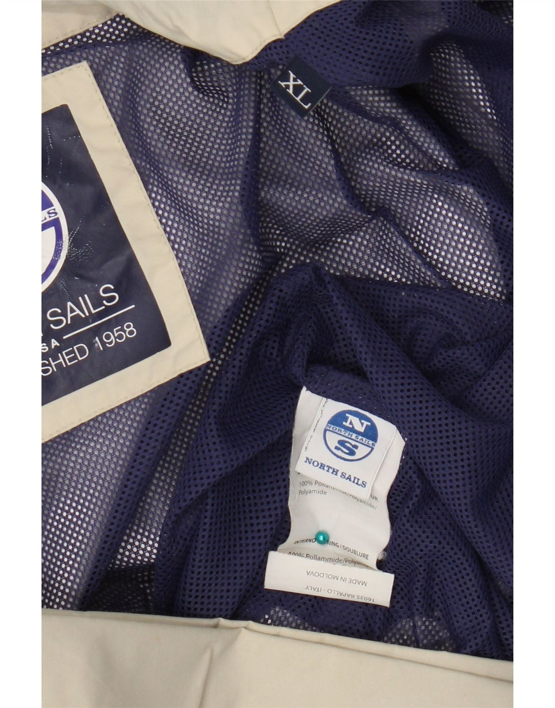 North Sails Veste Bomber Femme UK 18 XL Beige Polyamide