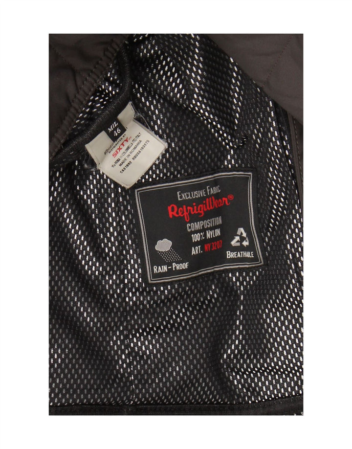 Refrigiwear Manteau rembourré à capuche pour femme IT 46 Large Kaki Nylon