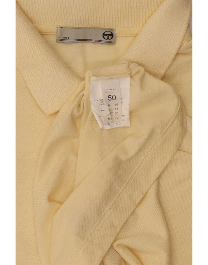 Sergio Tacchini Polo Homme IT 50 Coton Jaune Moyen