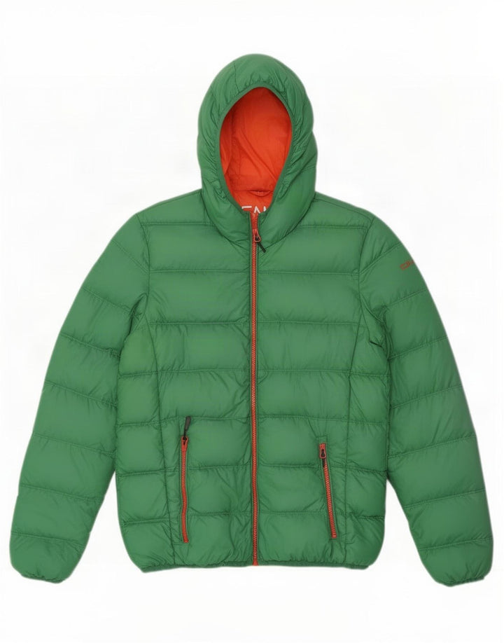 CMP Veste matelassée à capuche pour femme IT 46 Large Vert Nylon