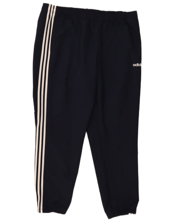 Adidas Pantalon de survêtement pour homme XL Bleu marine rayé Polyester Sports