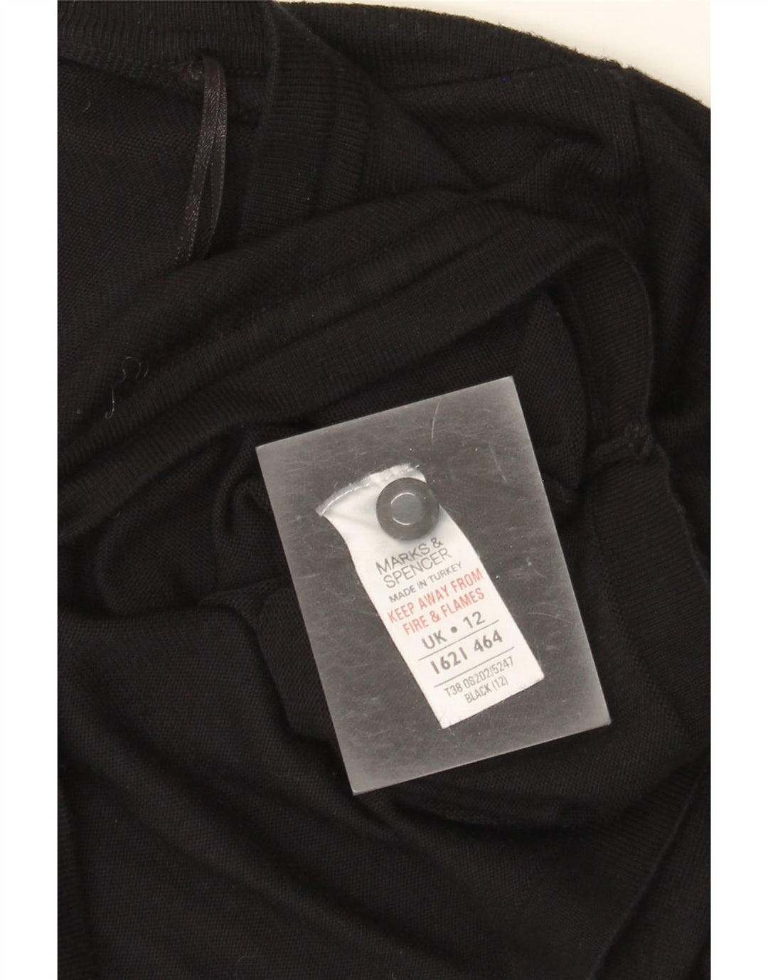 Marks & Spencer Pull cardigan court pour femme UK 12 Viscose noir moyen