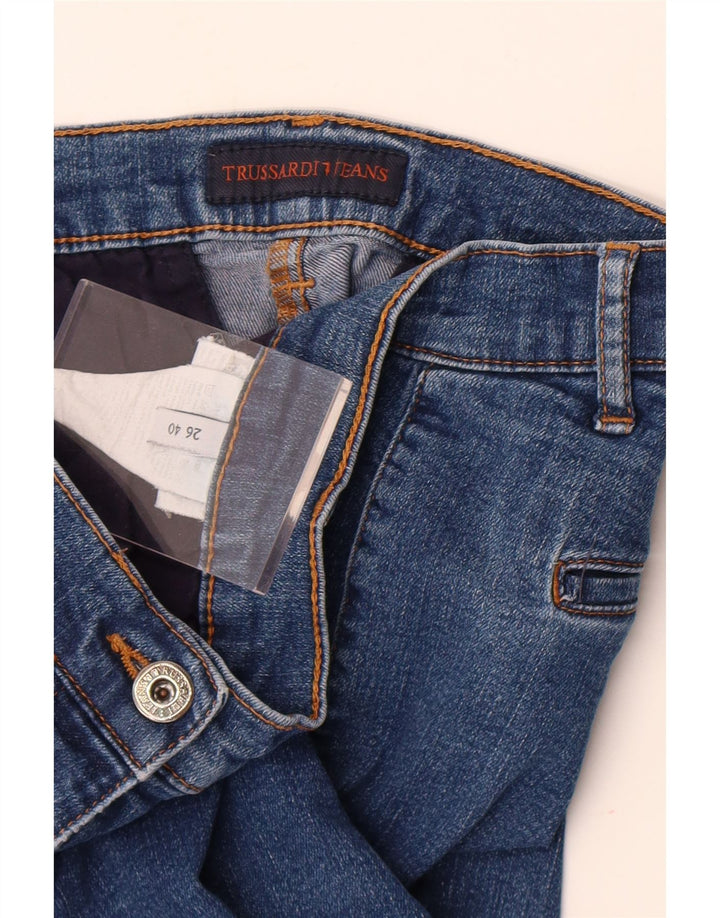 Trussardi Jean Skinny Femme IT 40 Petit W26 L31 Bleu Polyester