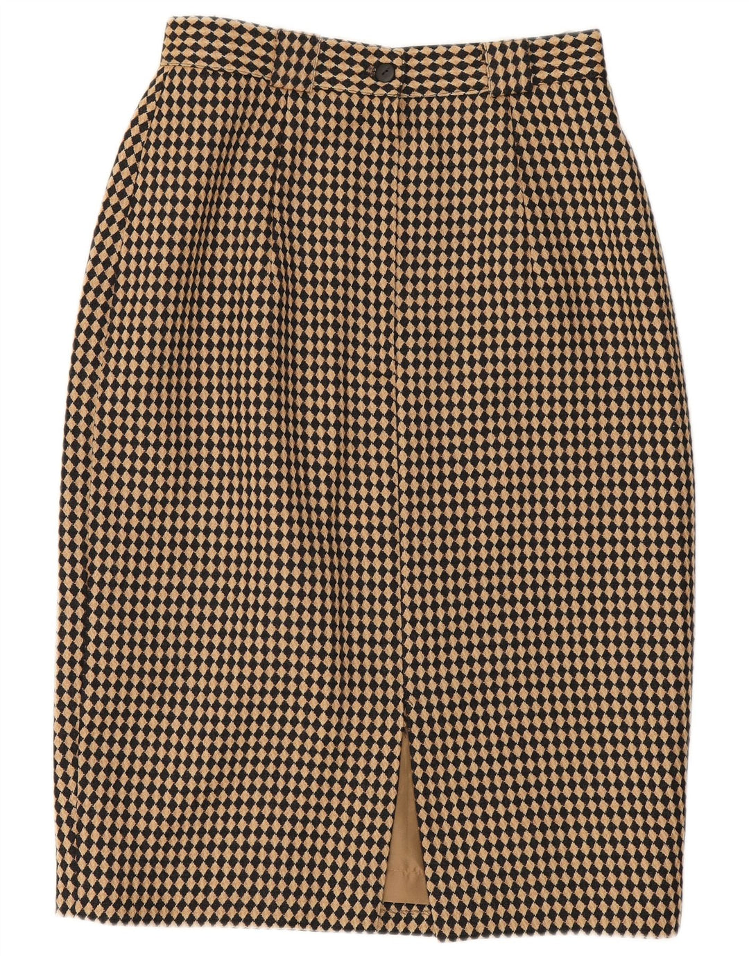Michael H Jupe crayon pour femme UK 12 Medium W26 Beige Argyle/Diamond Wool