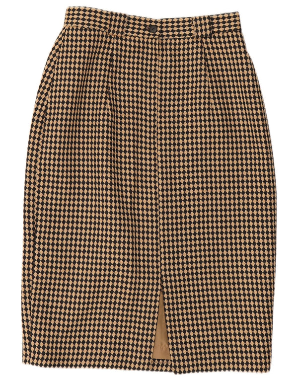 Michael H Jupe crayon pour femme UK 12 Medium W26 Beige Argyle/Diamond Wool