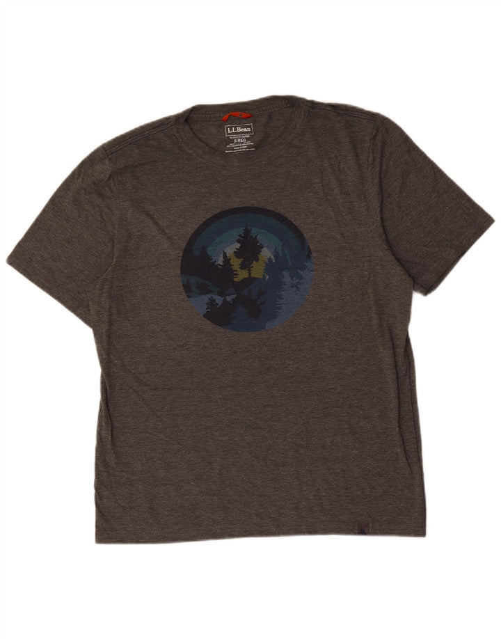 L.L.BEAN T-shirt graphique légèrement ajusté pour homme, petit gris moucheté